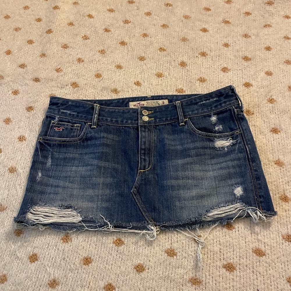 Hollister Blue Denim Skirt